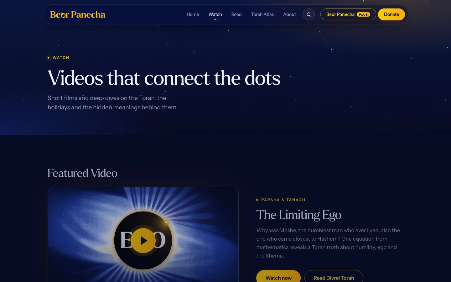 Watch page